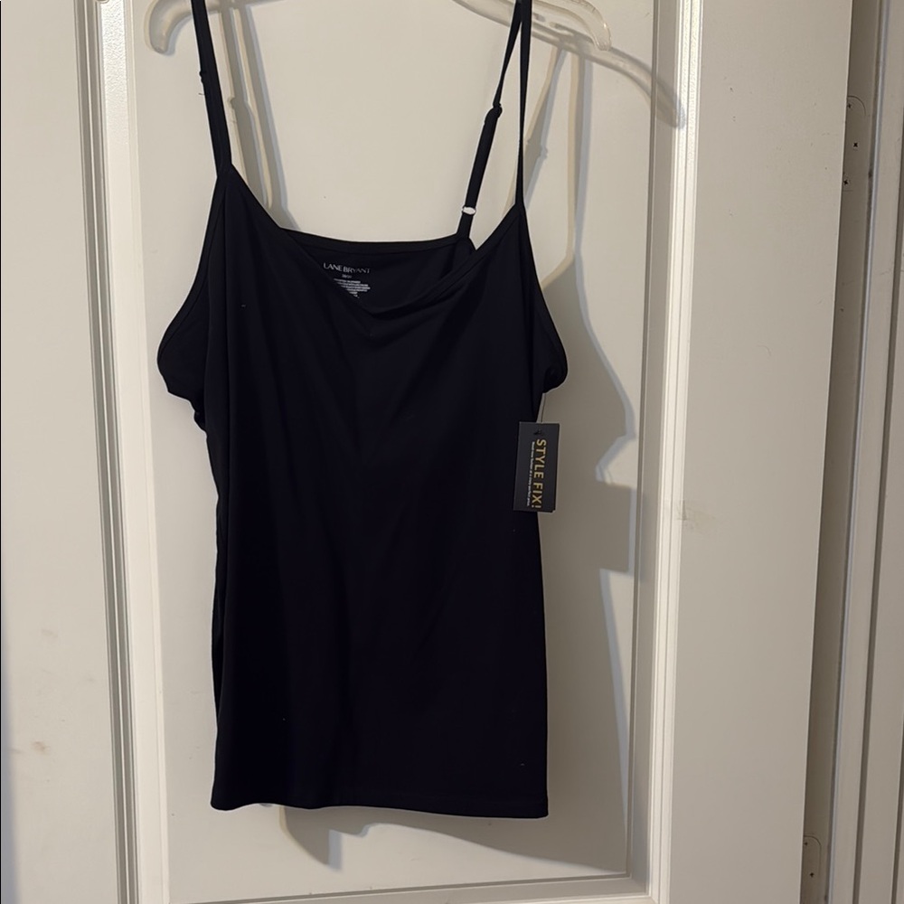 Lane Bryant Black Fitted Sleeveless Camisole
